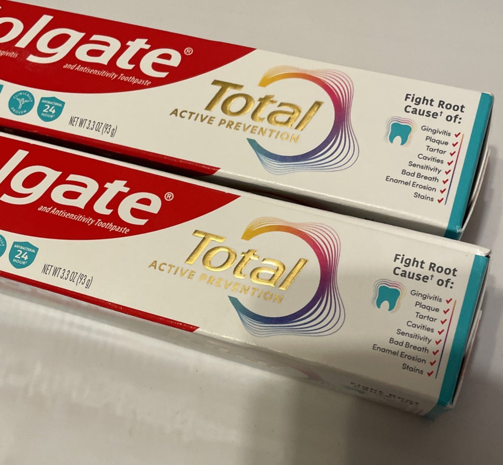 Colgate Total Fresh Mint Toothpaste 3.3Oz - Pack of 2
