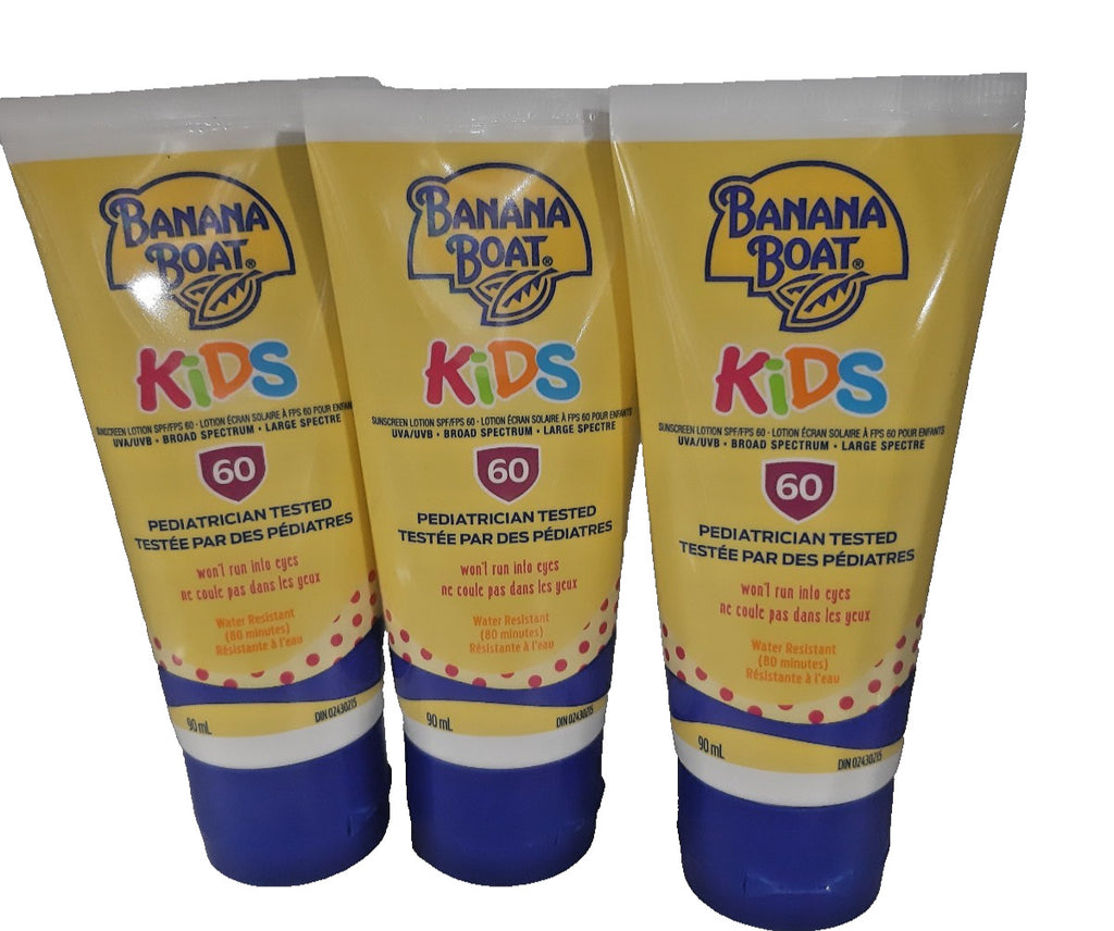 Kids SPF 60 Sun Protection Lotion Pack of 3 - Max Protect & Play