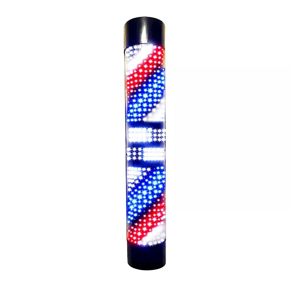RGB LED Salon Sign - Modern Black Acrylic Wall Light for Shops