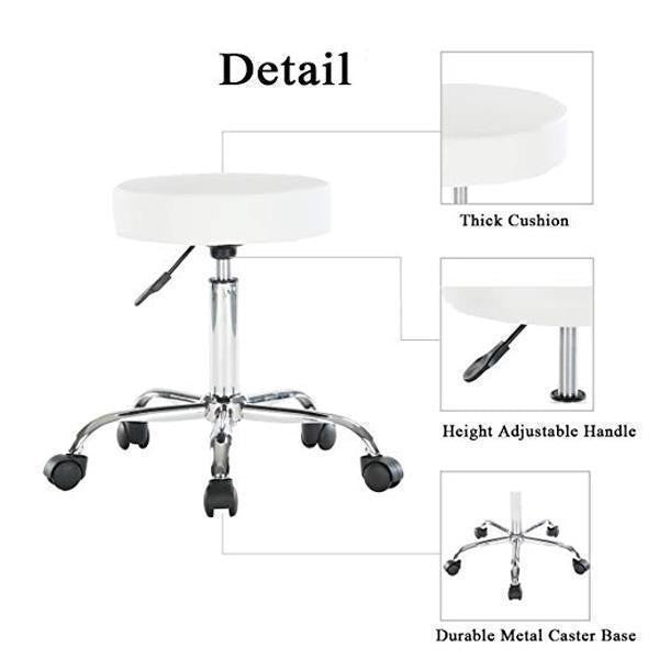 Pneumatic Hydraulic Rolling Massage Stool for Spa Tattoo Clinics