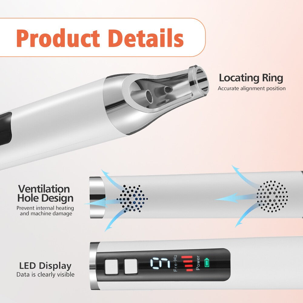 Rechargeable Beauty Pen for Freckle Scar Wart Removal - Portable LED Light Device