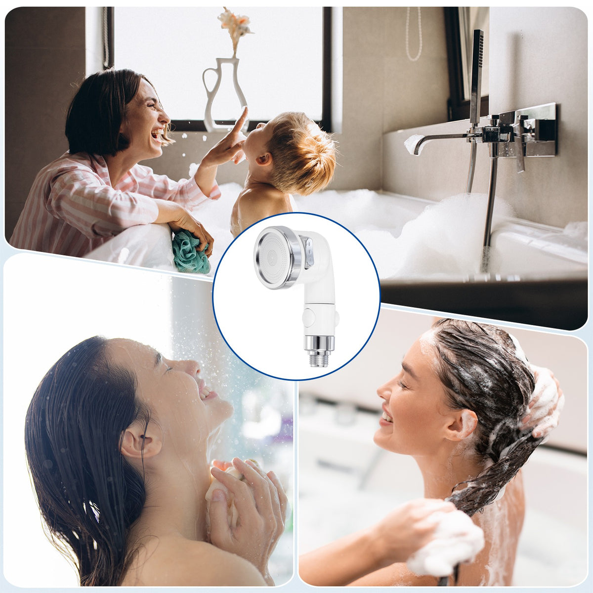 Salon Sink Faucet Sprayer Head for Shampoo Bowl - White