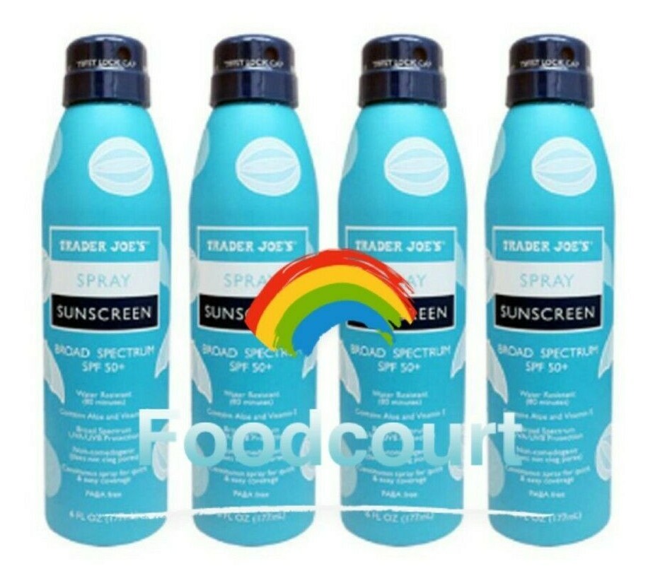 SPF 50+ Broad Spectrum Water-Resistant Sunscreen Spray - Pack of 4, 6 oz