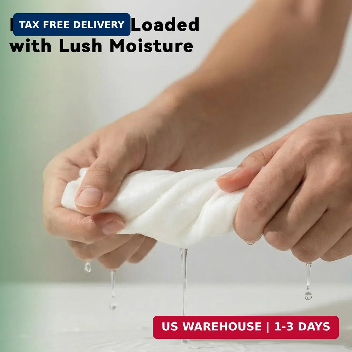 Extra Large Body Wipes for Adults No Rinse Thick Shower Wipes 100 Pack