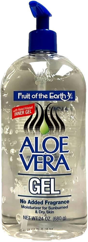 Aloe Vera Gel 24 oz - Moisturizing Soothing Gel for Sunburn & Dry Skin - 6 Pack
