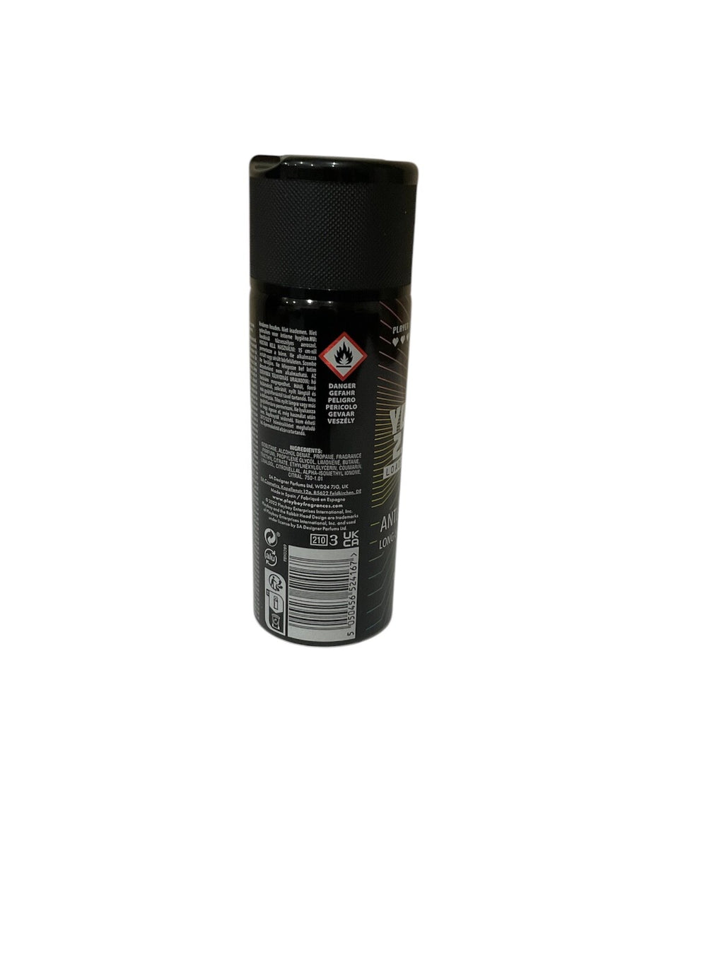 Playboy You 2.0 Loading Deodorant Spray for Men 150ml /5oz 6 Pack