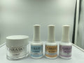 Dip Powder Nail Art Kit with Clear Powder and Step 2-4 - Manicure Supplies