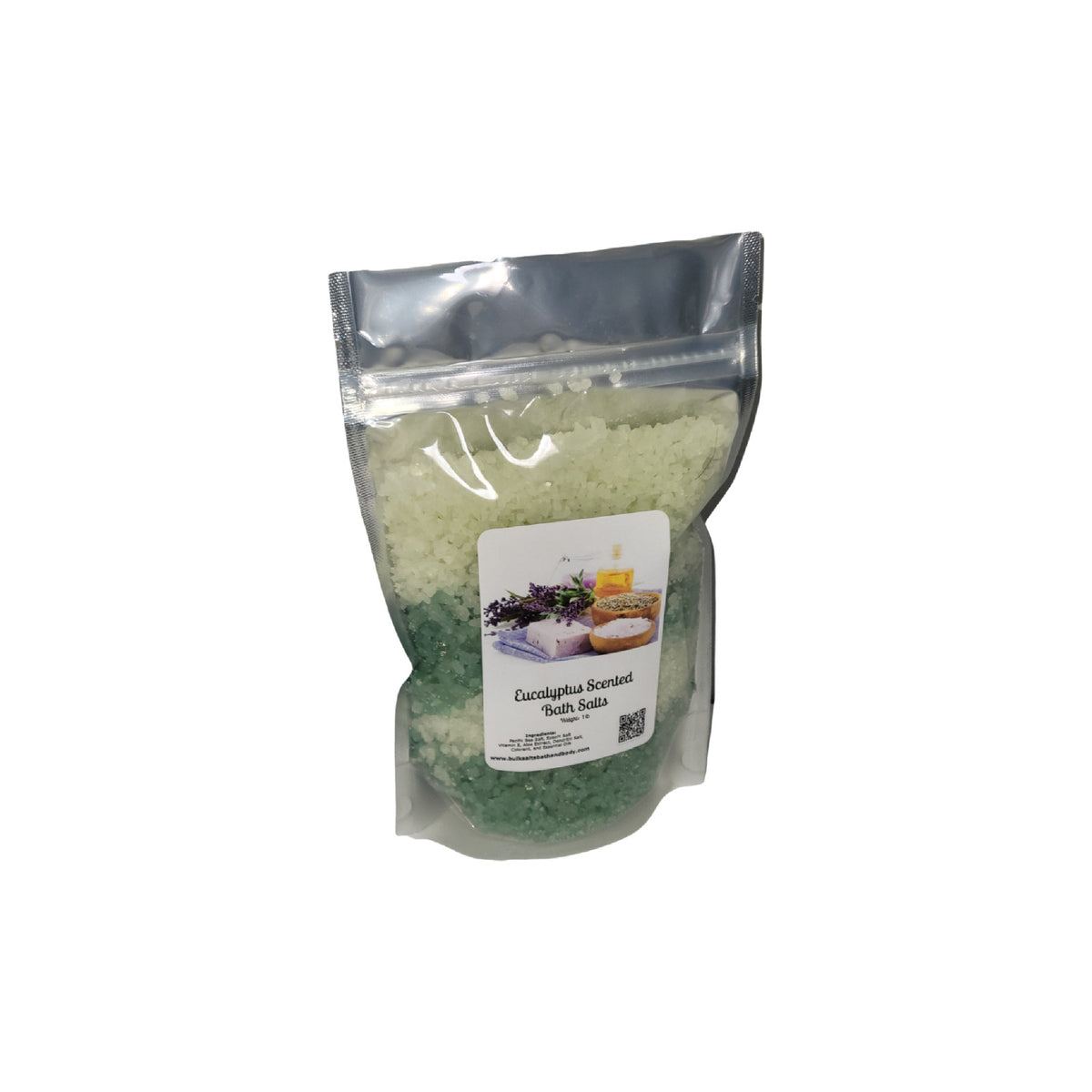Aromatherapy Bath Salts Set - 4 Scented 1lb Bags for Relaxation & Skin Care