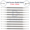 10 Pcs Podiatry Toe Nail Curettes Dermal Cleaner Manicure Tool Set