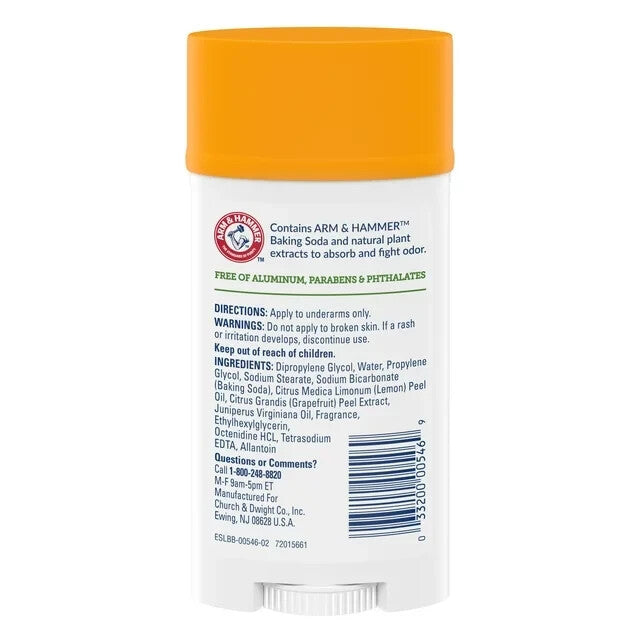 Arm & Hammer Essentials Juniper Berry Deodorant Pack of 6 - Natural 24H Odor Protection
