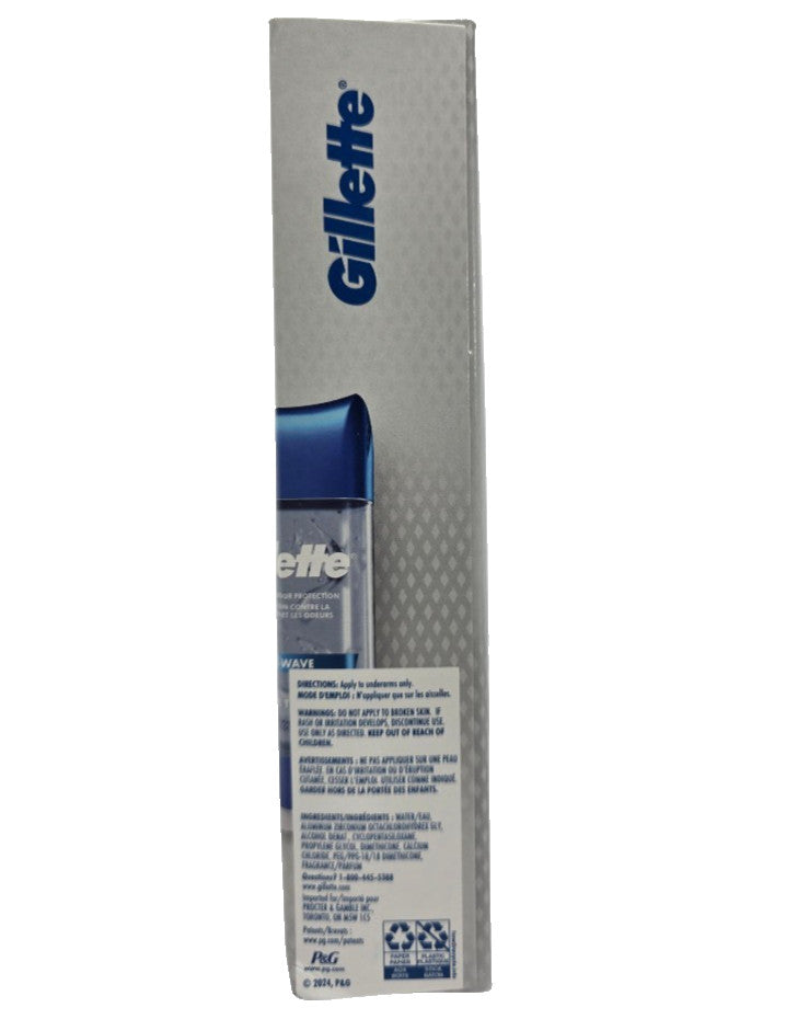 Gillette Cool Wave Men's Antiperspirant Deodorant Gel 5 Pack - Long Lasting Freshness