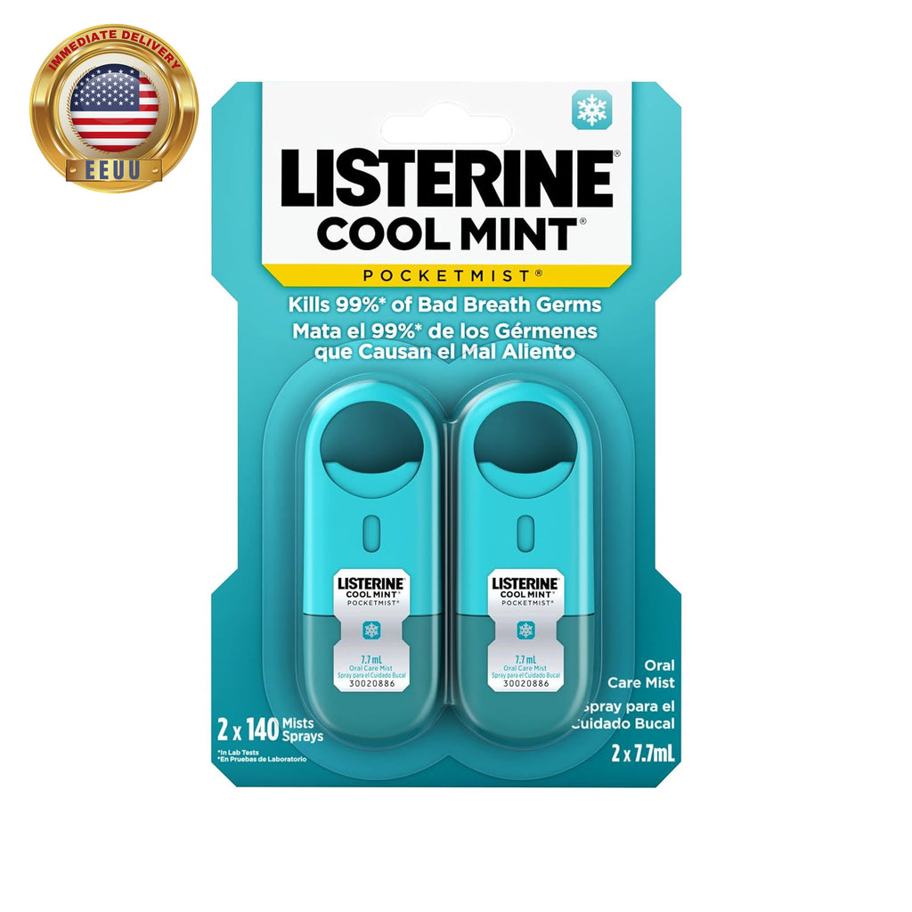 Pocketmist Oral Care Mist - Cool Mint, Travel Size, 2 Pack