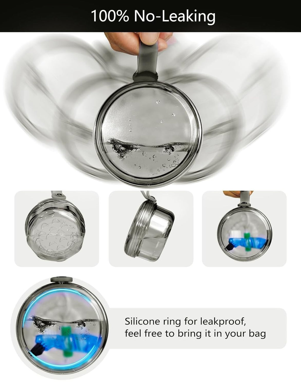 Leakproof Denture Case with Soaking Basket - Travel Friendly, BPA Free
