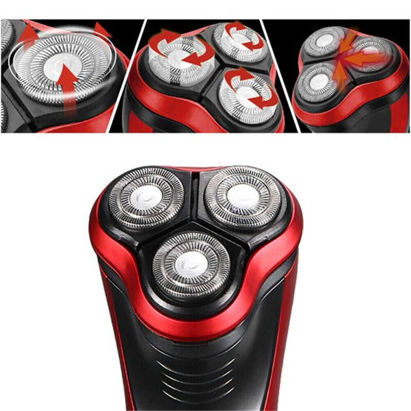 Men's Waterproof Rotary Electric Shaver with Pop-Up Trimmer - Cordless Wet Dry