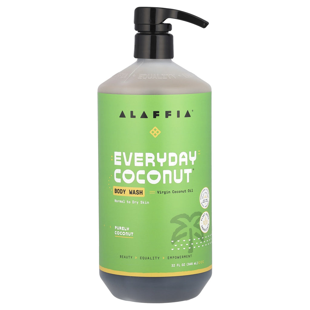 Natural Body Wash for Normal to Dry Skin - 32oz Coconut Cleanser