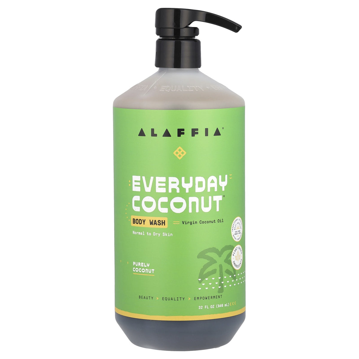 Natural Body Wash for Normal to Dry Skin - 32oz Coconut Cleanser