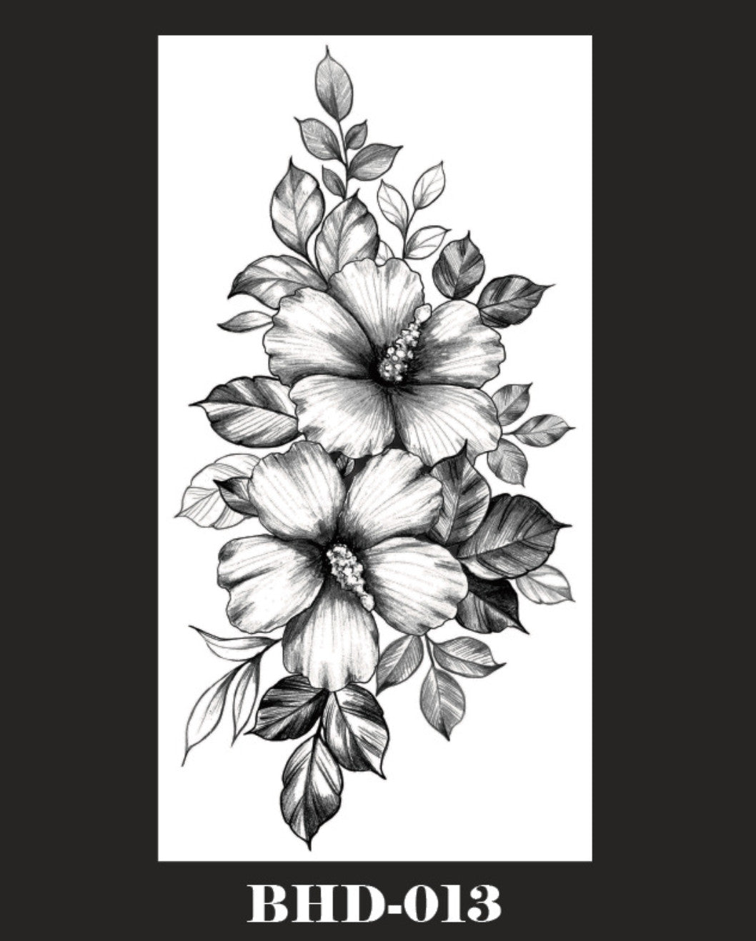 5 Sheets Temporary Tattoo Set - Floral Rose, Snake & Butterfly Waterproof