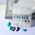 Butterfly Wing Nail Art Stickers Self-Adhesive for DIY Manicure - 1 Sheet