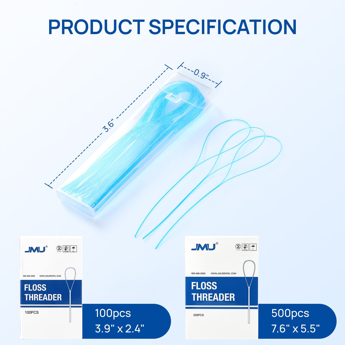 Dental Floss Threaders for Braces Bridges Implants 100 Count