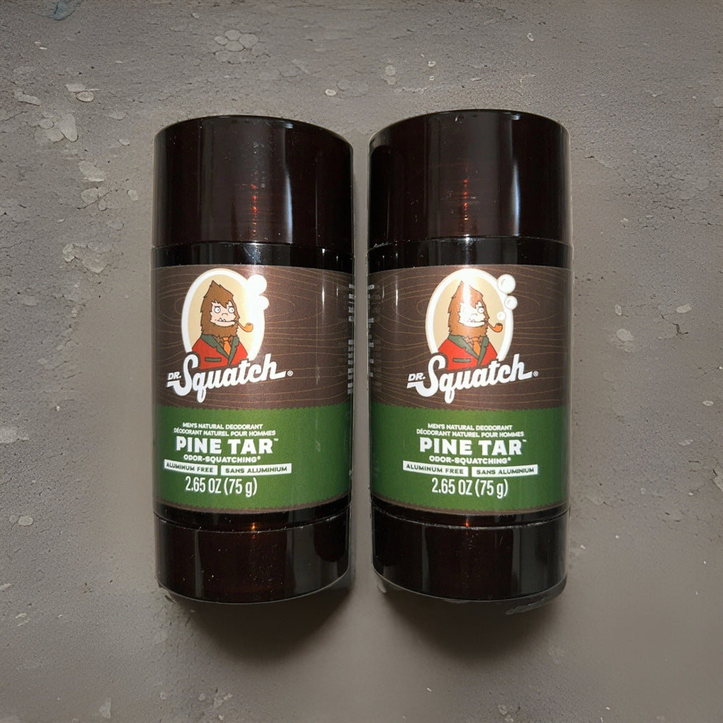 Natural Deodorant Set - Pine Tar Original Round Men’s 2-Pack