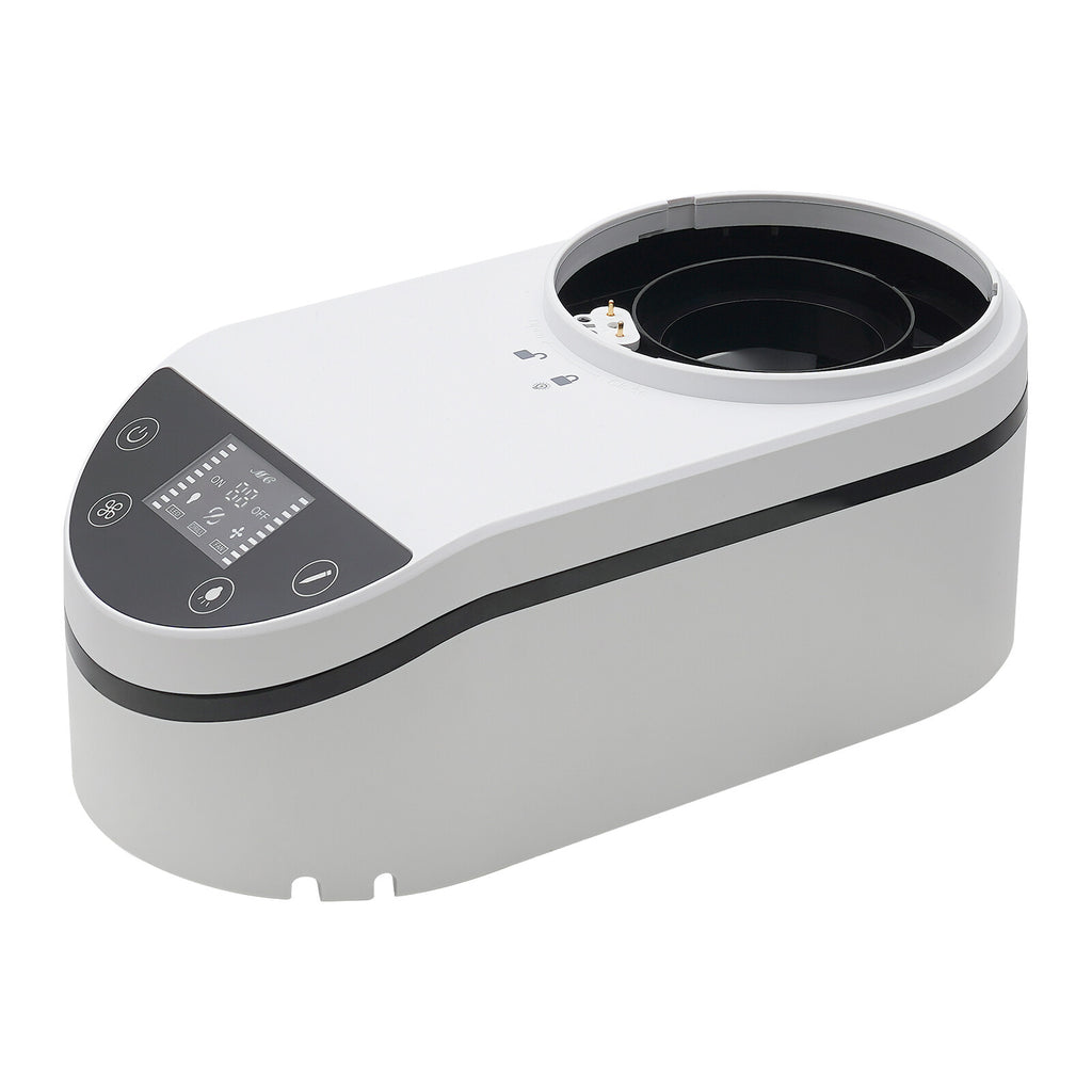 230W Tabletop Nail Dust Collector with 360° Rotating Hose & Filter