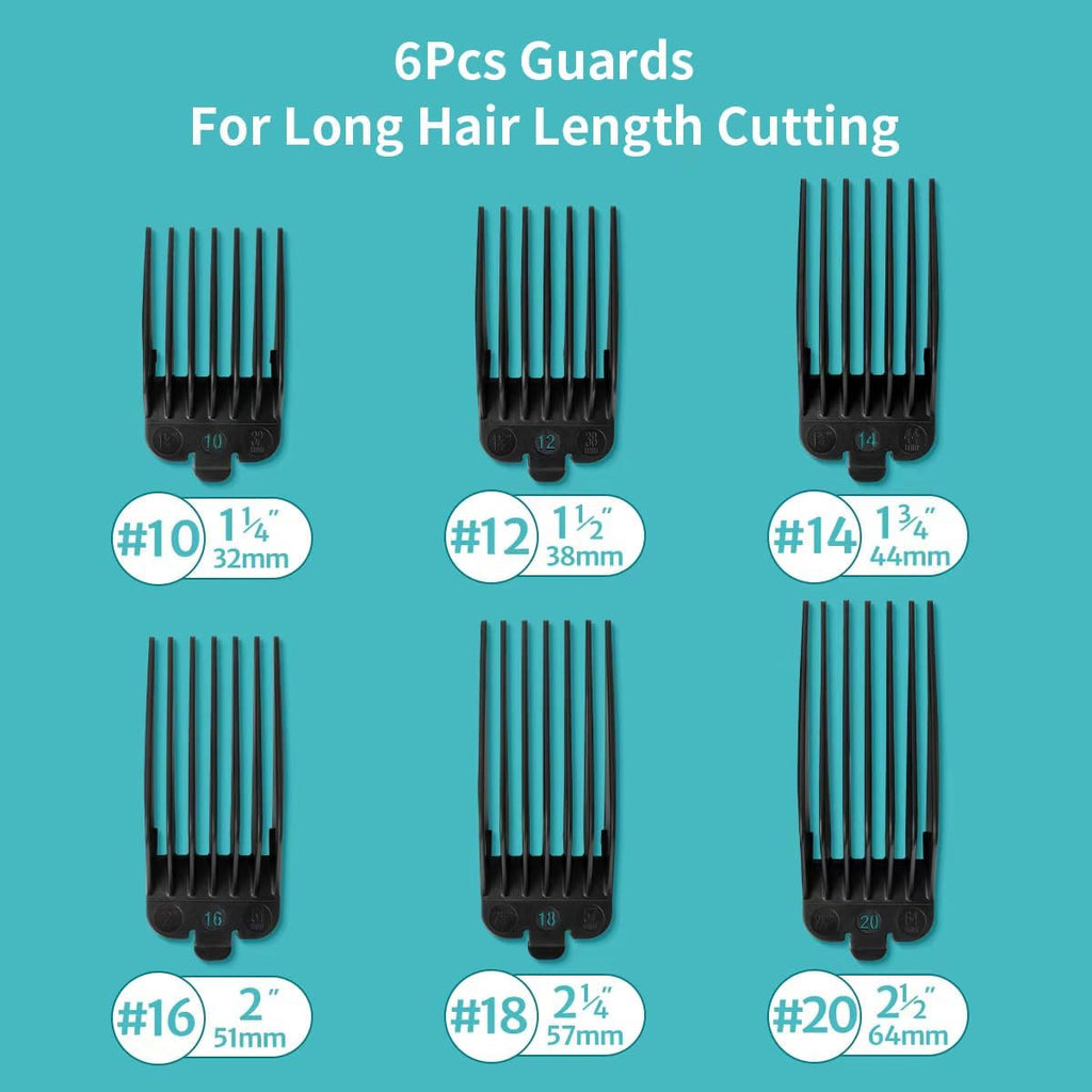 Clipper Guard Set for Wahl & Babyliss Pro Clippers - Sizes 10 12 14 16 18 20