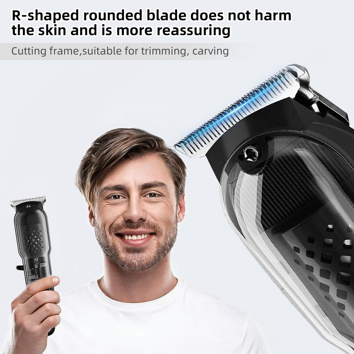 Cordless Hair Clippers Trimmer for Men with Digital Display and Multiple Limit Combs