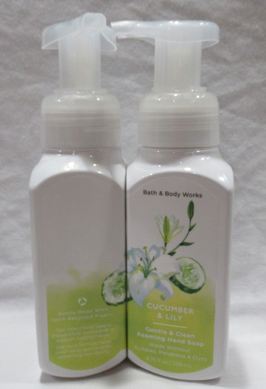 Foaming Hand Soap Set of 2 - Gentle & Clean Cucumber & Lily Scent