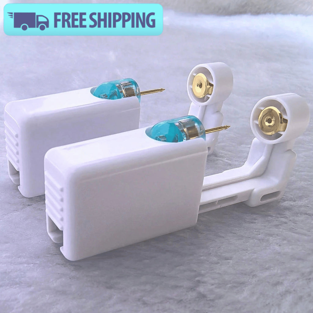 Disposable Ear Piercing Gun Kit – Self-Piercing Kit for Women & Girls