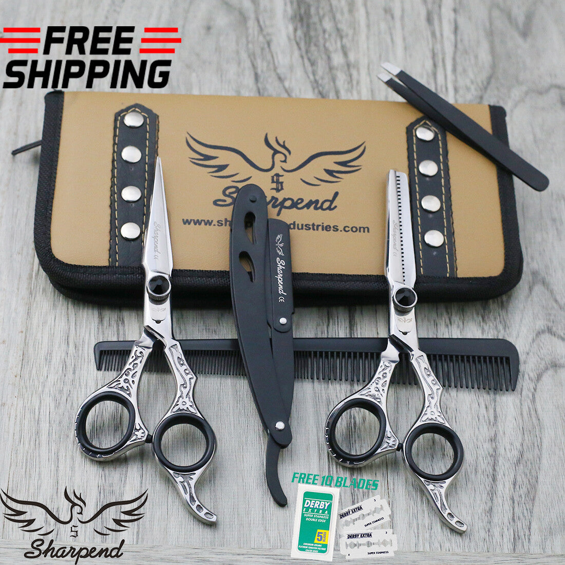 Professional Hairdressing Scissors Barber Salon Shears for Hair Cutting & Thinning