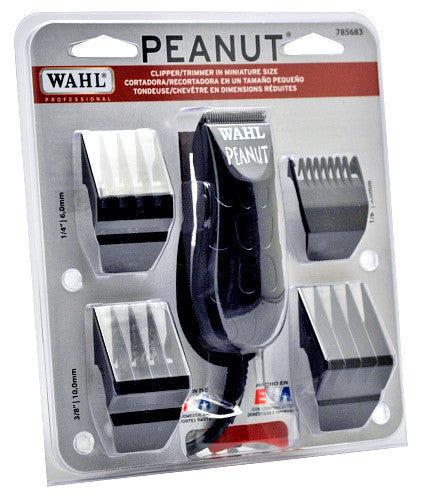 Wahl Black Peanut Cordless Hair Clipper & Trimmer #8655-200 - USA Made