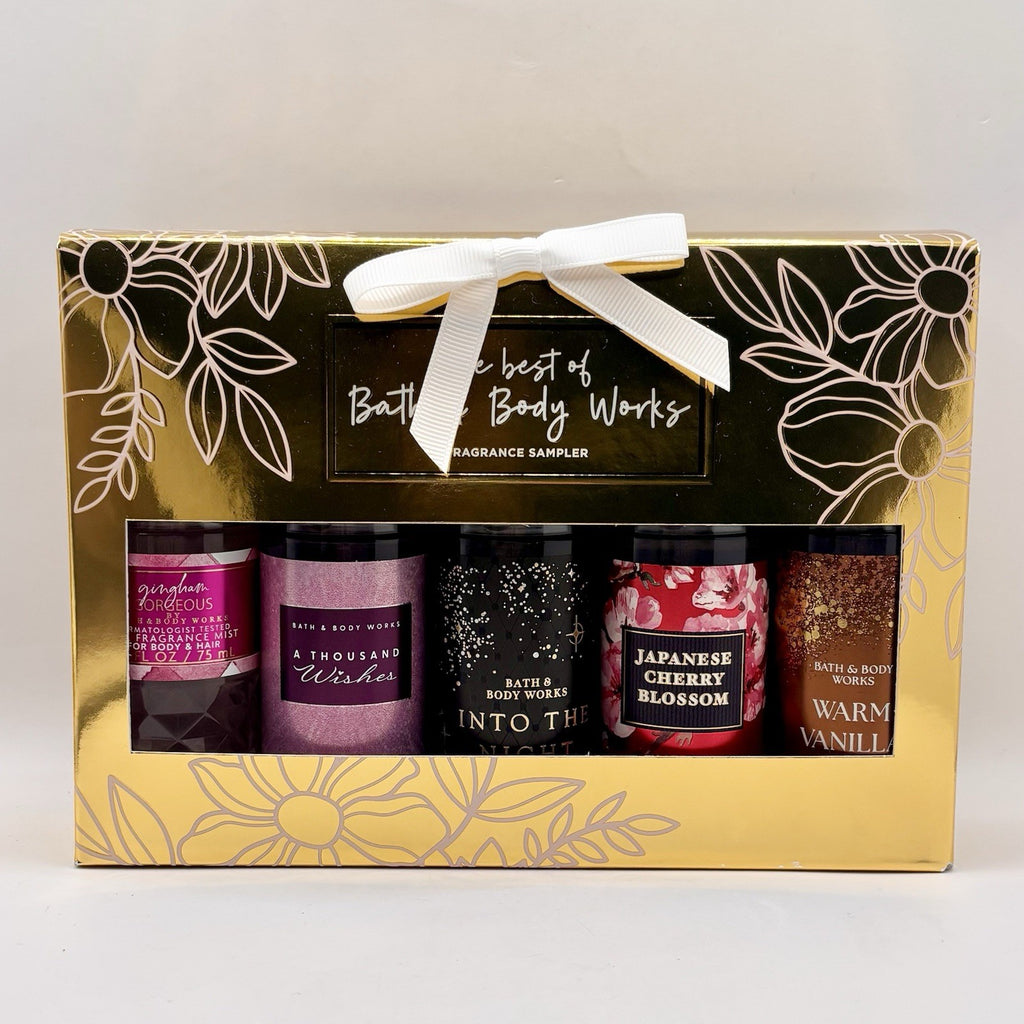 Bath & Body Works Fragrance Mist Sampler Gift Set - 5 Travel Size Body Sprays