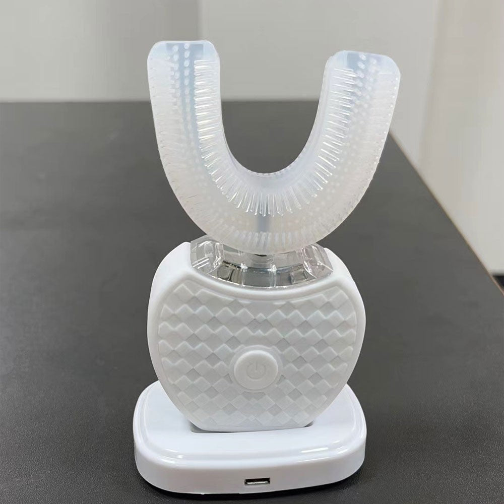 360° U-Shaped Sonic Electric Toothbrush with Blue Light for Adults