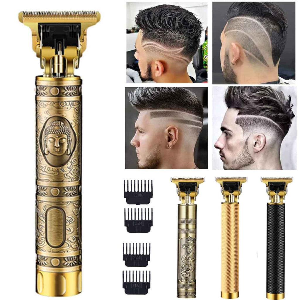 Men's Hair & Beard Trimmer with Contour Blade, Cordless & Waterproof