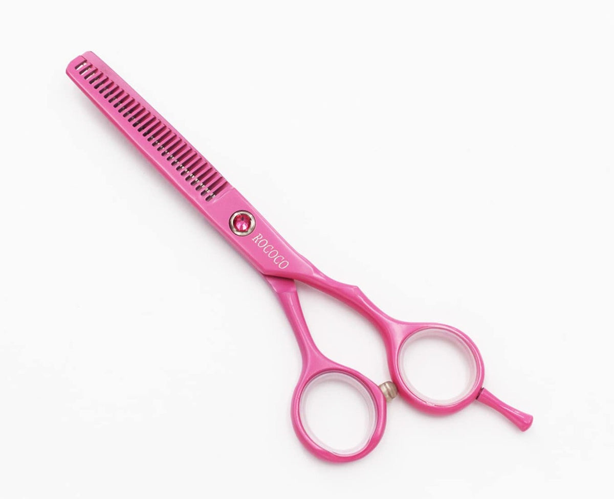 Pink Professional Hair Cutting Scissors & Thinning Shears - 5.5 Inch Set