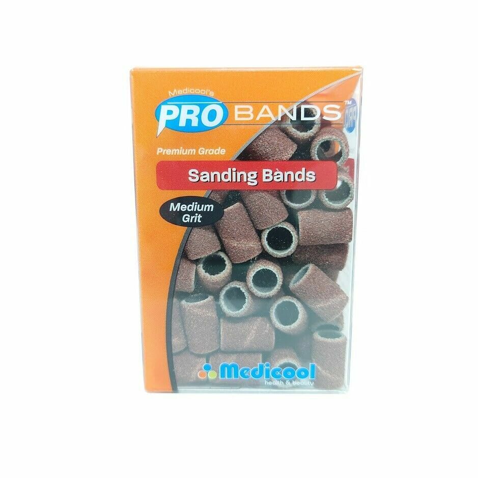 Sanding Bands for Acrylic & Gel Nails - Fine, Medium, Coarse Grits | Pro Nail Files