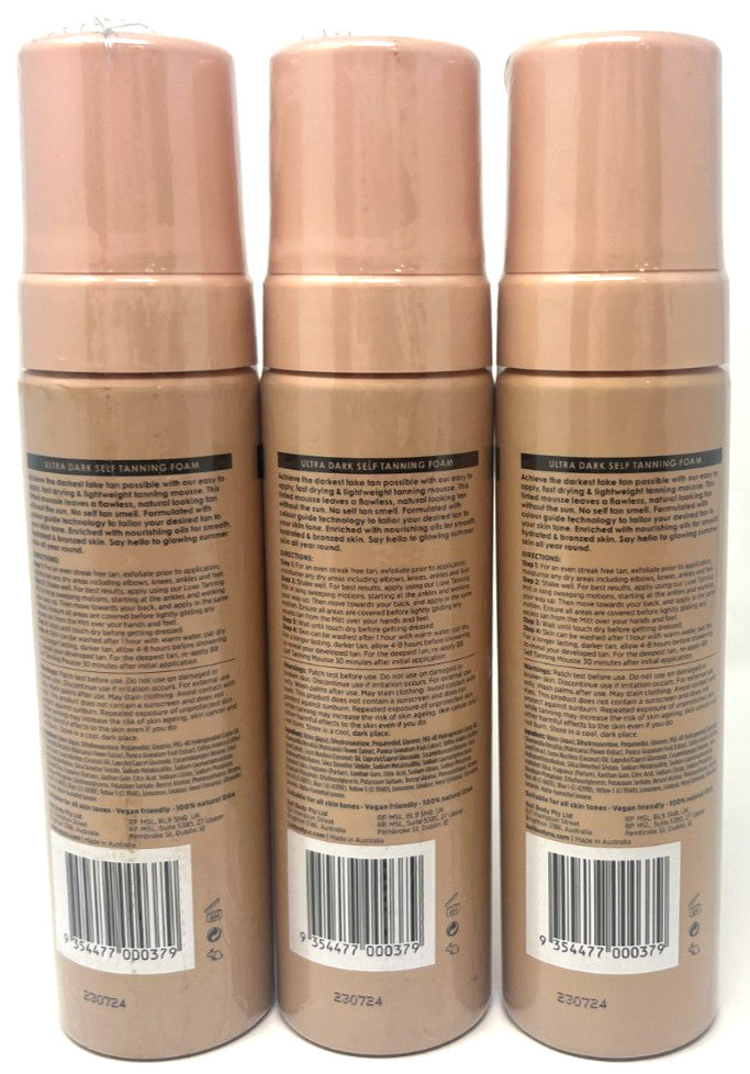 Ultra Dark Self Tanning Mousse - Sealed 6.7 fl oz Pack of 3