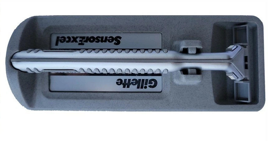 Gillette Sensor Excel Razor Refill Cartridges Metal Handle No Box