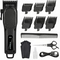 Men's Cordless Professional Hair Clippers Trimmer Set - Rechargeable & Powerful