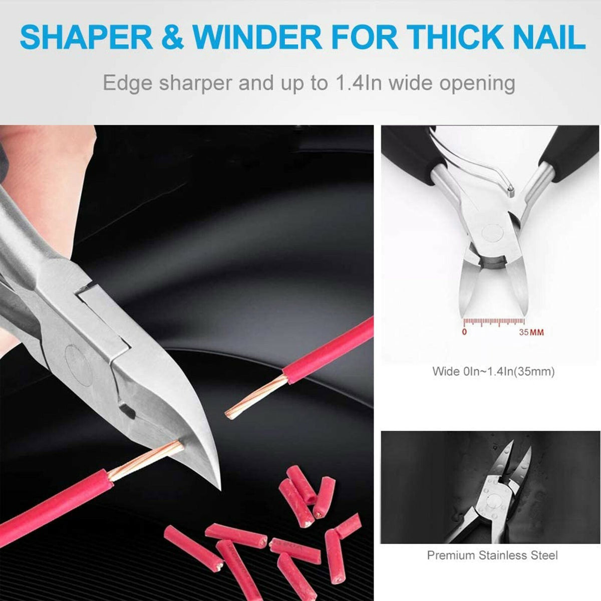 Heavy Duty Toenail Clippers for Thick, Ingrown Toenails – Precision Nail Scissors