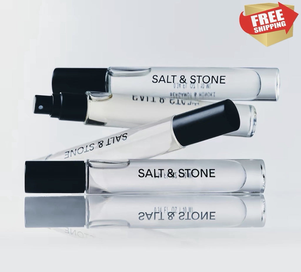Salt & Stone Body Mist Collection - Unisex Travel Set of 4 Scents