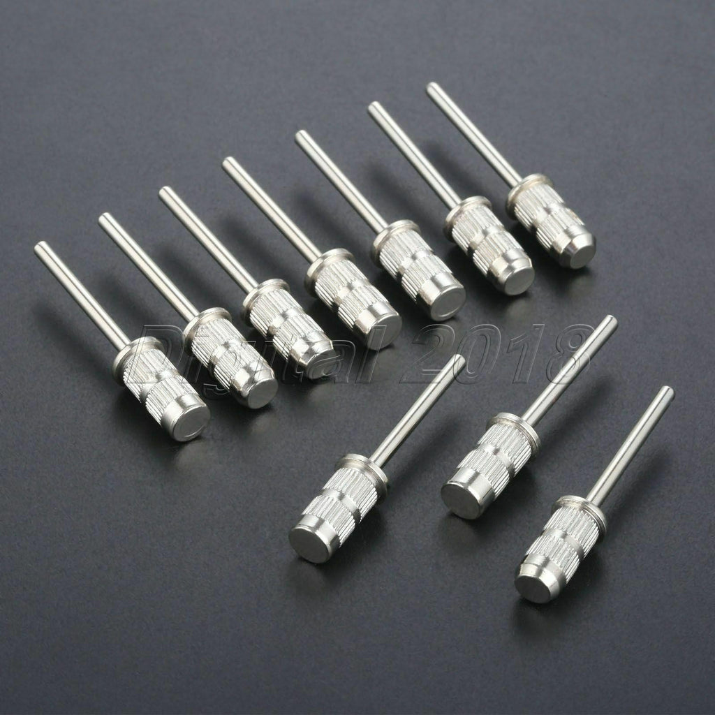 Nail Drill Mandrel Bits Set for Manicure Pedicure Sanding Grinding - 10pcs