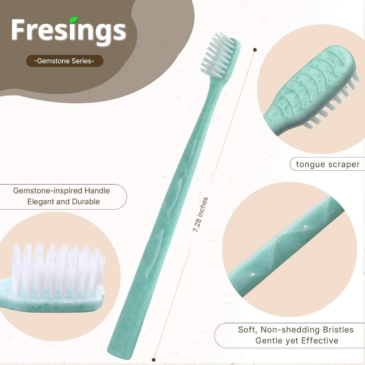 Disposable Hotel & Travel Toothbrush Set with Soft Bristles - 4 Colors, Hygienic Sealed Guest Amenities
