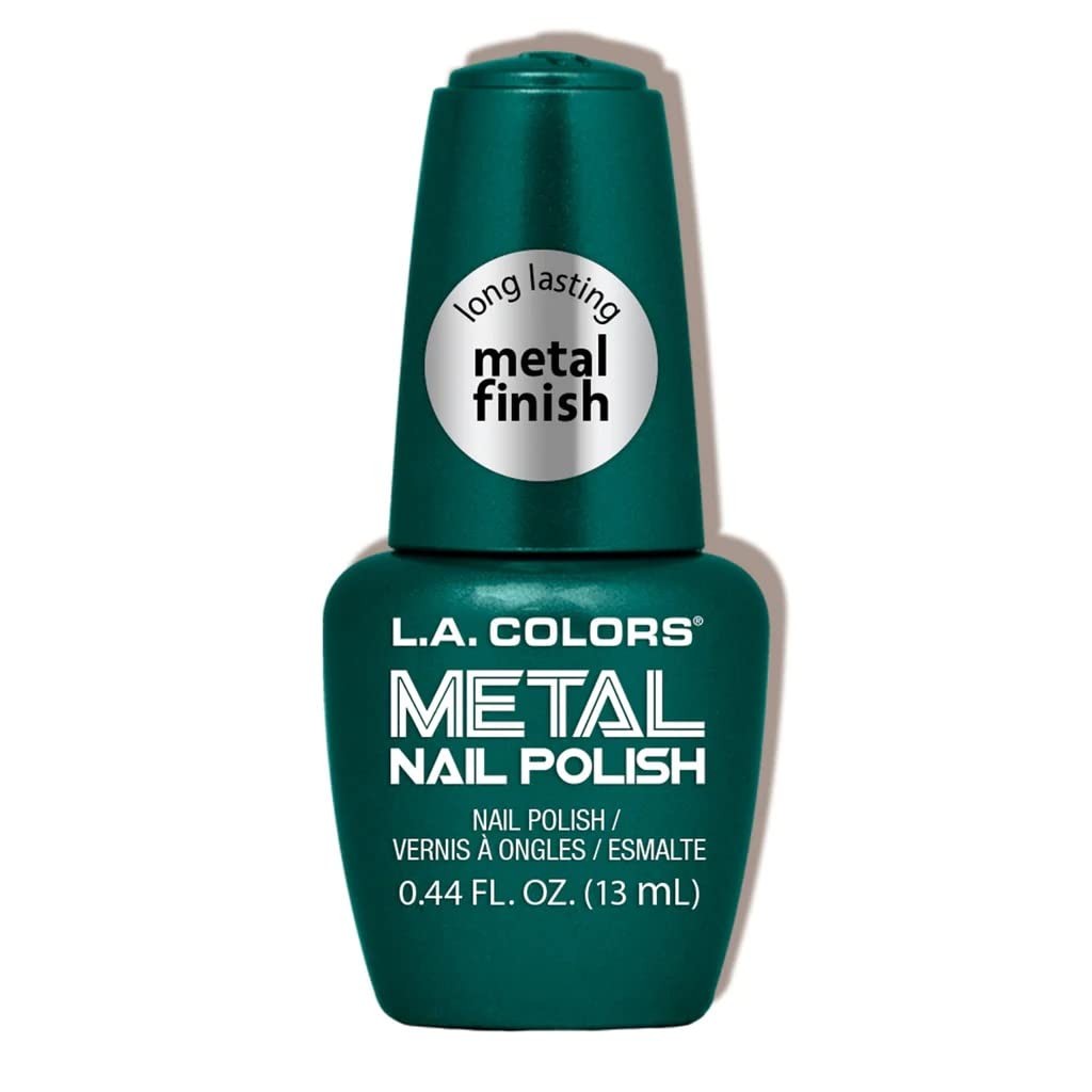 Metal Nail Polish Set of 2 - Long-Lasting Glitter & Chrome Finish