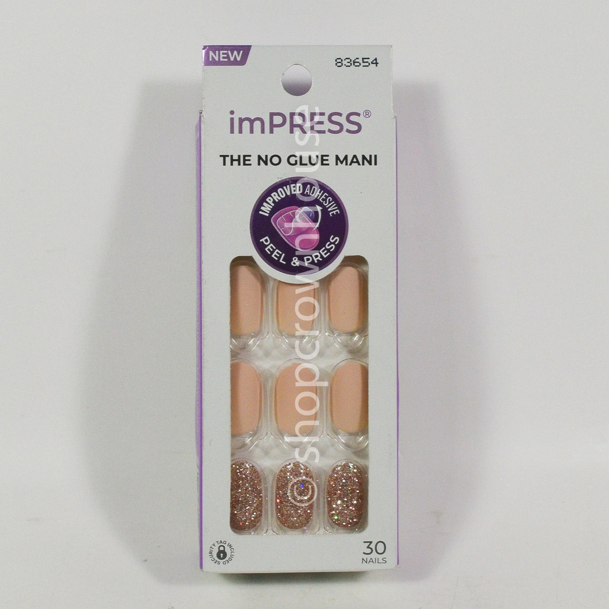 Peel & Press Nail Wraps Short Length - Evanesce #83654, No Glue, Easy Manicure