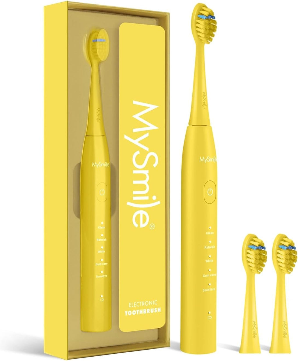 Sonic Electric Toothbrush with 5 Modes & 3 Brush Heads - Waterproof Rechargeable