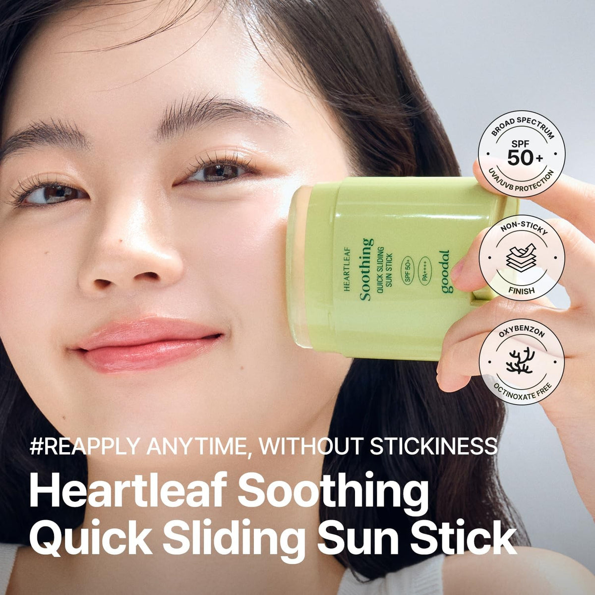Sunscreen Stick SPF 50 - Portable UV Protection for Face & Body, 22g