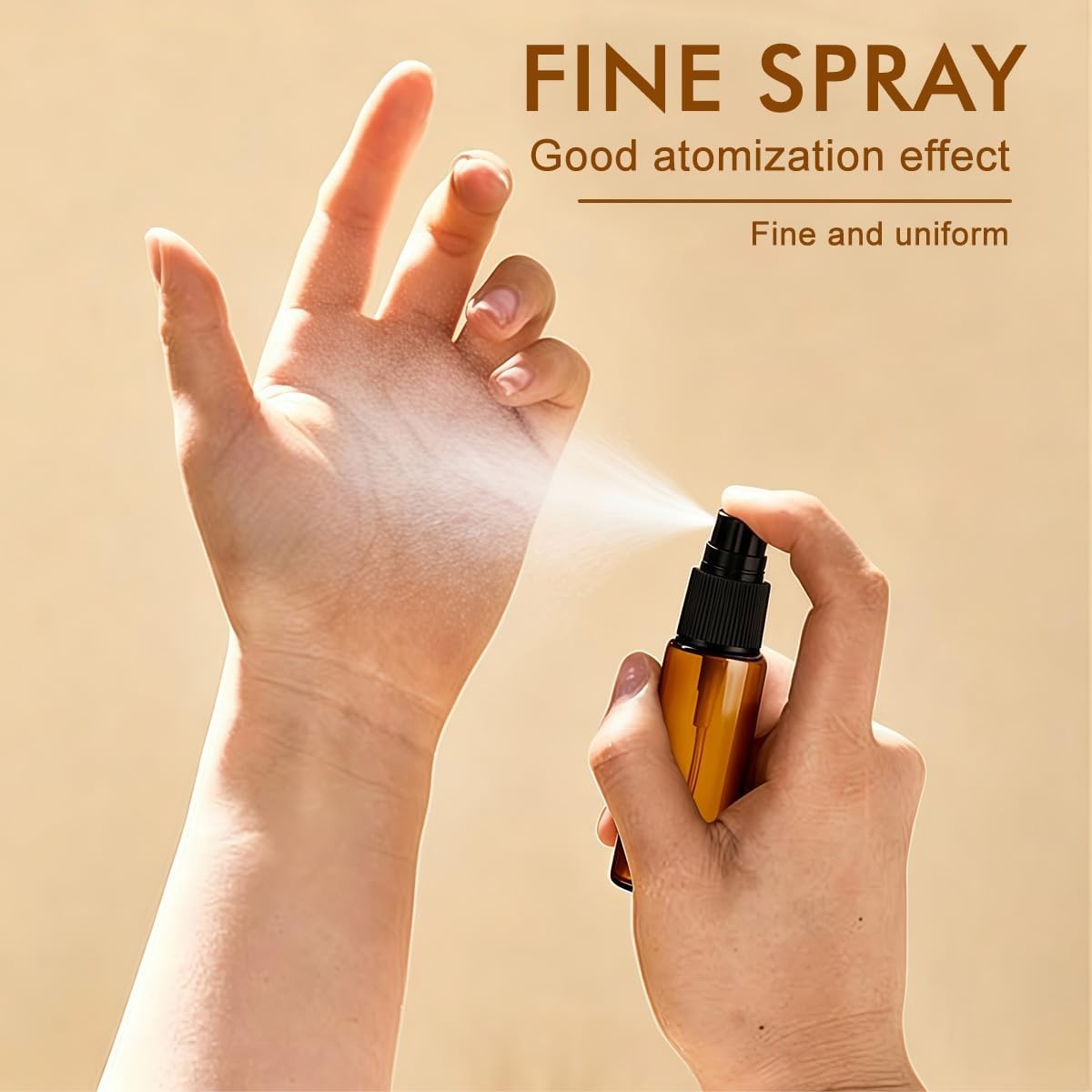 Refillable Glass Spray Bottles 12 Pack 15ML Fine Mist Reusable Dispenser