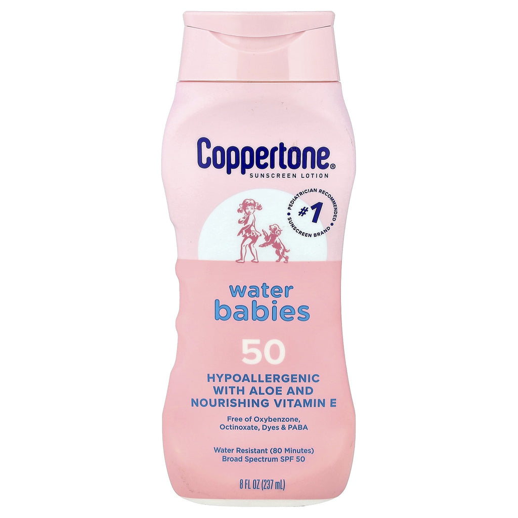 Kids Sunscreen Lotion SPF 50 Water Resistant Baby Sunblock 8 oz