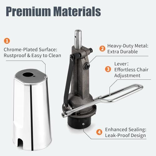Heavy Duty Hydraulic Pump for Salon Chairs - 440 lbs Capacity Replacement